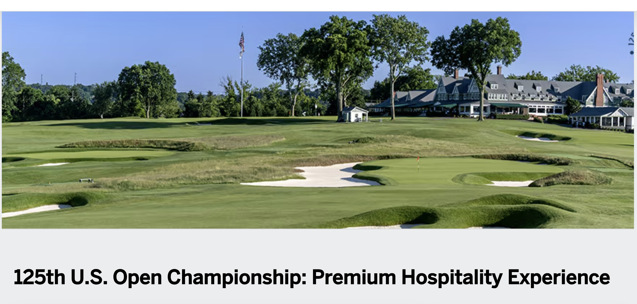 U.S. Open Championship Premium Event Access
